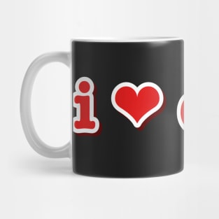 I Love Dogs Heart Pet Mug